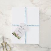 Étiquettes-cadeau Flamant rose tropical et mariage Feuille Favoriser (Avec de laficelle)