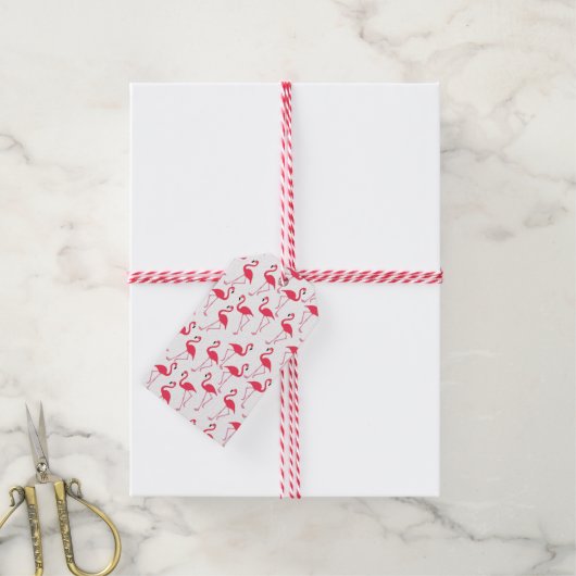 Étiquettes-cadeau flamants Flimingos (Avec de la ficelle)
