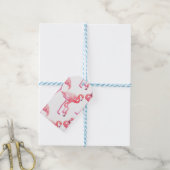 Étiquettes-cadeau Flamants roses (Avec de laficelle)