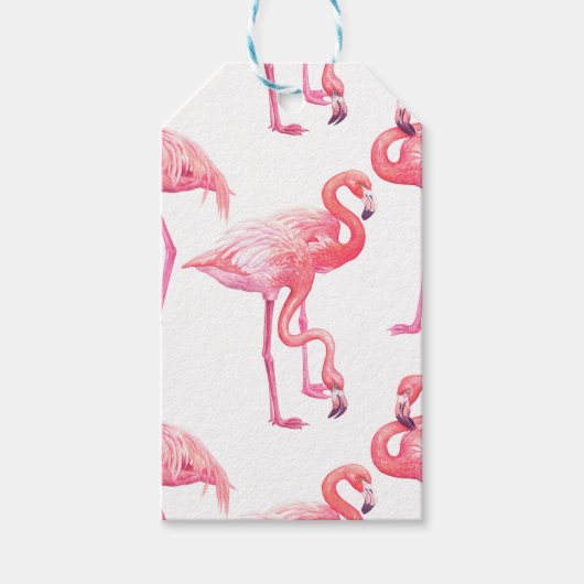Étiquettes-cadeau Flamants roses (Devant)