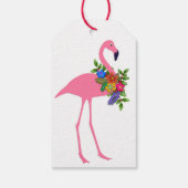 Étiquettes-cadeau Flamants roses festifs Cravate de Noël le (Dos)