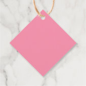 Étiquettes Cadeau Flamingo rose pâle (Dos)