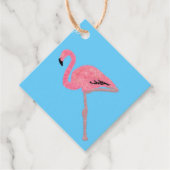 Étiquettes Cadeau Flamingo rose pâle (Devant)