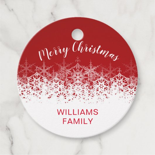 Étiquettes Cadeau Flamme de Noël vintage de Bourgogne (Devant)