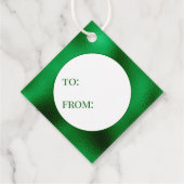 Étiquettes Cadeau Flamme verte à partir (Dos)