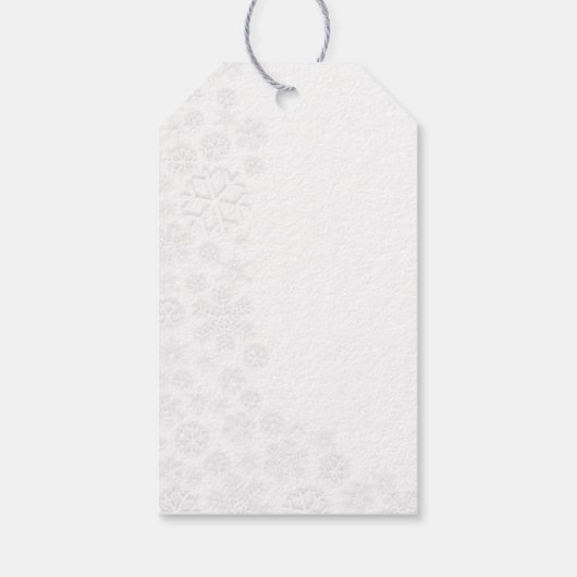 Étiquettes-cadeau Flèches blanches (Dos)