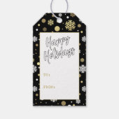 Étiquettes-cadeau Flèches de neige blanches personnalisées À petits  (Devant)