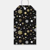 Étiquettes-cadeau Flèches de neige blanches personnalisées À petits  (Dos)