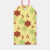 Étiquettes-cadeau Flèches rouges et vertes de Noël (Dos)