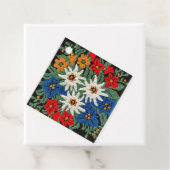 Étiquettes Cadeau Fleur alpine suisse Edelweiss (En situation)