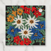 Étiquettes Cadeau Fleur alpine suisse Edelweiss (Dos)