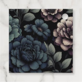 Étiquettes Cadeau Fleur Bleue Moody (Dos)