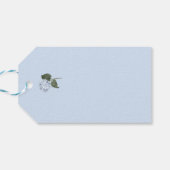 Étiquettes-cadeau Fleur Blue Hydrangea (Dos Horizontal)