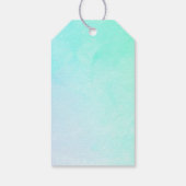 Étiquettes-cadeau Fleur d'aquarelle Wreath avec Joyeux anniversaire  (Dos)