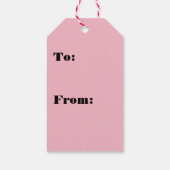 Étiquettes-cadeau Fleur de cerisier - Magenta (Dos)