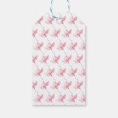 Étiquettes-cadeau Fleur de cerisier rose clair moderne Anniversaire  (Dos)