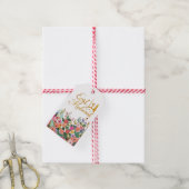 Étiquettes-cadeau Fleur de l'Aïd moubarak (Avec de la ficelle)