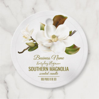 Étiquettes Cadeau Fleur de Magnolia