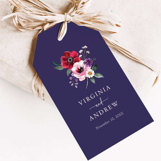 Étiquettes-cadeau Fleur de marine