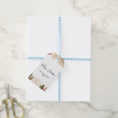 Étiquettes-cadeau Fleur de Noël (Avec de laficelle)