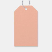 Étiquettes-cadeau Fleur de pêche rose (Dos)