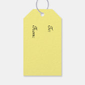 Étiquettes-cadeau Fleur de tulipe rose Pâques (Dos)