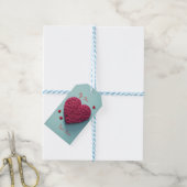 Étiquettes-cadeau Fleur de véritable amour - (Avec de laficelle)