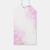 Étiquettes-cadeau Fleur d'orchidée rose croix merci (Dos)