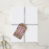 Étiquettes-cadeau Fleur festive d'automne (Avec de la ficelle)