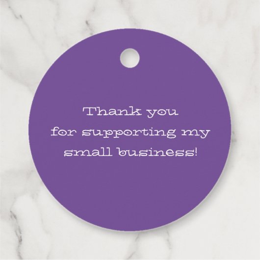 Étiquettes Cadeau Fleur Fleur Fabriquée avec Amour Pastel Purple Lil (Dos)