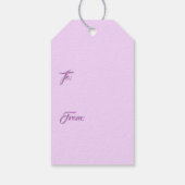 Étiquettes-cadeau Fleur Lilac Lovely (Dos)