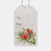 Étiquettes-cadeau Fleur Lotus (Dos)