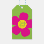 Étiquettes-cadeau Fleur mignonne fête d'anniversaire (Devant)