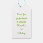 Étiquettes-cadeau Fleur mignonne fête d'anniversaire (Dos)