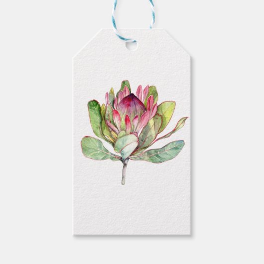 Étiquettes-cadeau Fleur Protea (Devant)