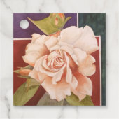 Étiquettes Cadeau Fleur Rose antique (Devant)
