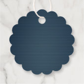 Étiquettes Cadeau fleur rose et feuilles de marine (Dos)