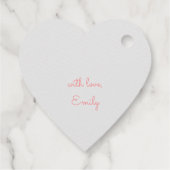 Étiquettes Cadeau Fleur rose Numéro 16 16e anniversaire Merci (Dos)