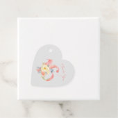 Étiquettes Cadeau Fleur rose Numéro 16 16e anniversaire Merci (En situation)