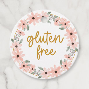 Étiquettes Cadeau Fleur sans gluten