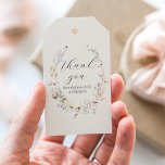 Étiquettes-cadeau Fleur sauvage Boho Rustic Elegant Fête des mariées<br><div class="desc">fleur sauvage Boho Rustique Élégant Bridal Shower Invitation</div>