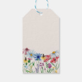 Étiquettes-cadeau Fleur sauvage Charme Pays Floral Mariage Merci (Dos)
