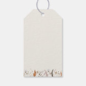 Étiquettes-cadeau Fleur sauvage d'automne Boho | Accueil Mariage bei (Dos)
