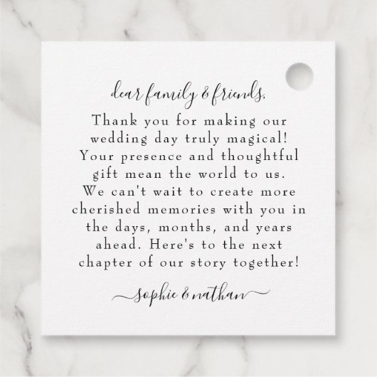 Étiquettes Cadeau Fleur sauvage d'été du printemps | CARTE DE REMERC (Dos)