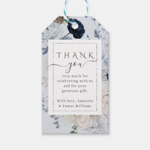 Étiquettes-cadeau Fleur sauvage d'hiver Elegant Baby shower Boho