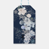 Étiquettes-cadeau Fleur sauvage d'hiver Elegant Baby shower Boho (Dos)