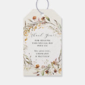 Étiquettes-cadeau Fleur sauvage Floral BOHO Automne Automne Automne (Dos)