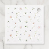 Étiquettes Cadeau Fleur sauvage Peter le Baby shower Rabbit (Dos)