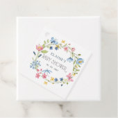 Étiquettes Cadeau Fleur sauvage Printemps fleurit Baby shower Floral (En situation)