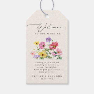 Étiquettes-cadeau Fleur sauvage Rustic Chic Floral Mariage campagnar